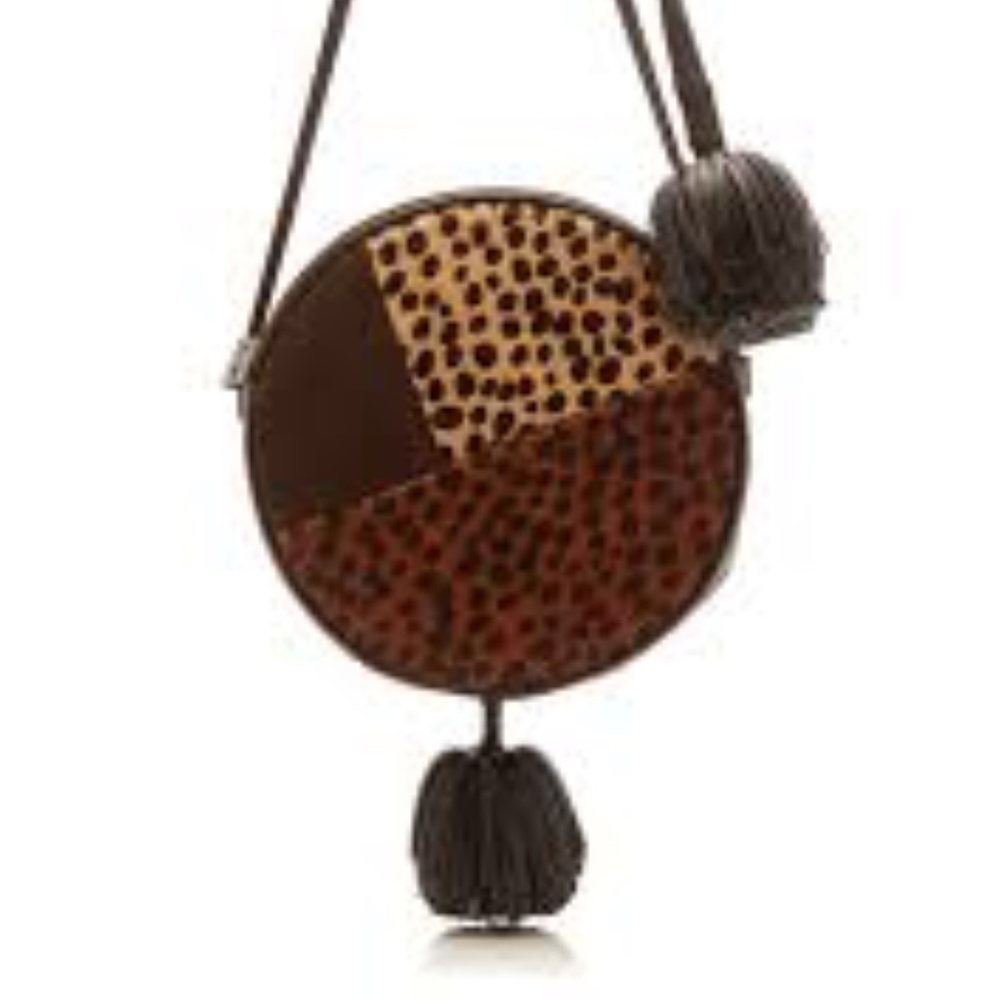 Ulla Johnson Afia cheetah print shoulder bag